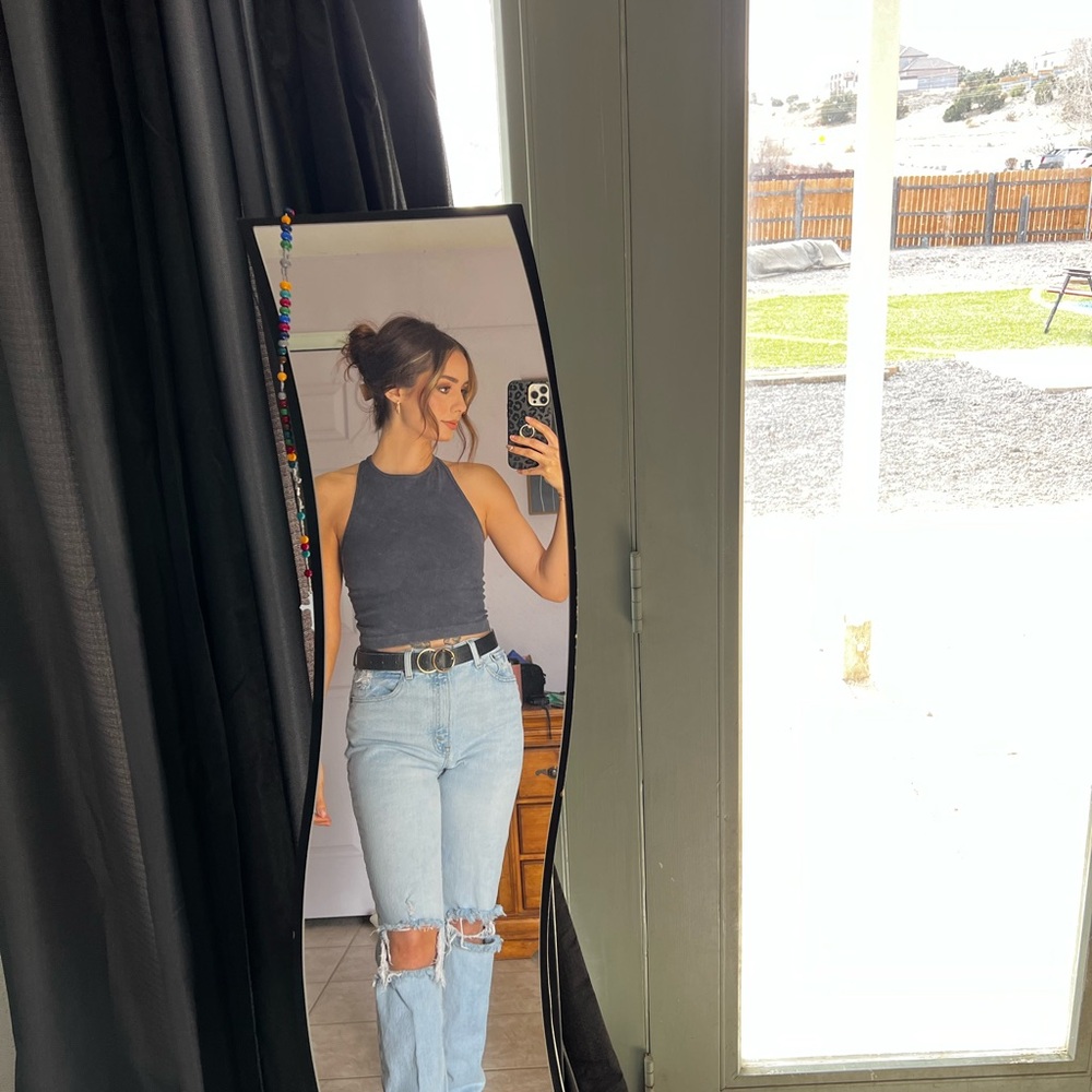 Abercrombie 90’s straight ultra high rise jeans